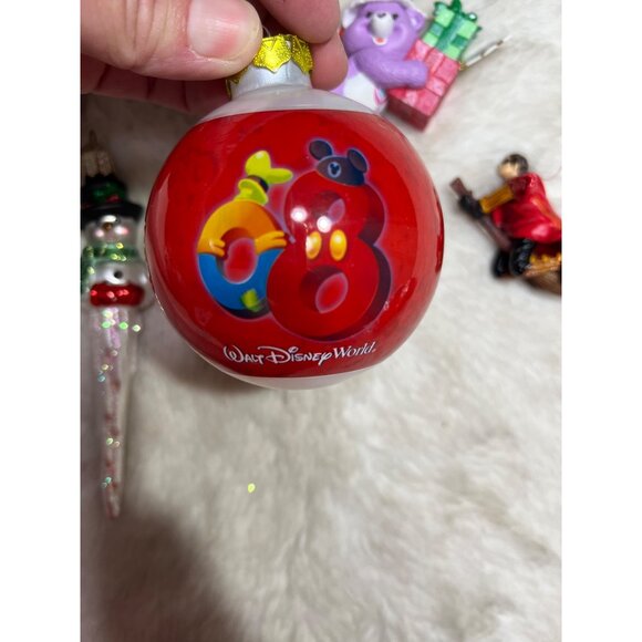 Disney Set Of 6 Christmas Tree Ornaments Featuring Disney & Crayola Hallmark The - Picture 3 of 15